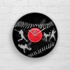BASEBALL - Vinyl Clock, Gift for Baseball Fan, Best Gift for Dad, Gifts for Father, Man Cave Gifts, Wall Decor for Him, Baseball Gifts