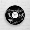 BASEBALL - Vinyl Clock, Gift for Baseball Fan, Best Gift for Dad, Gifts for Father, Man Cave Gifts, Wall Decor for Him, Baseball Gifts