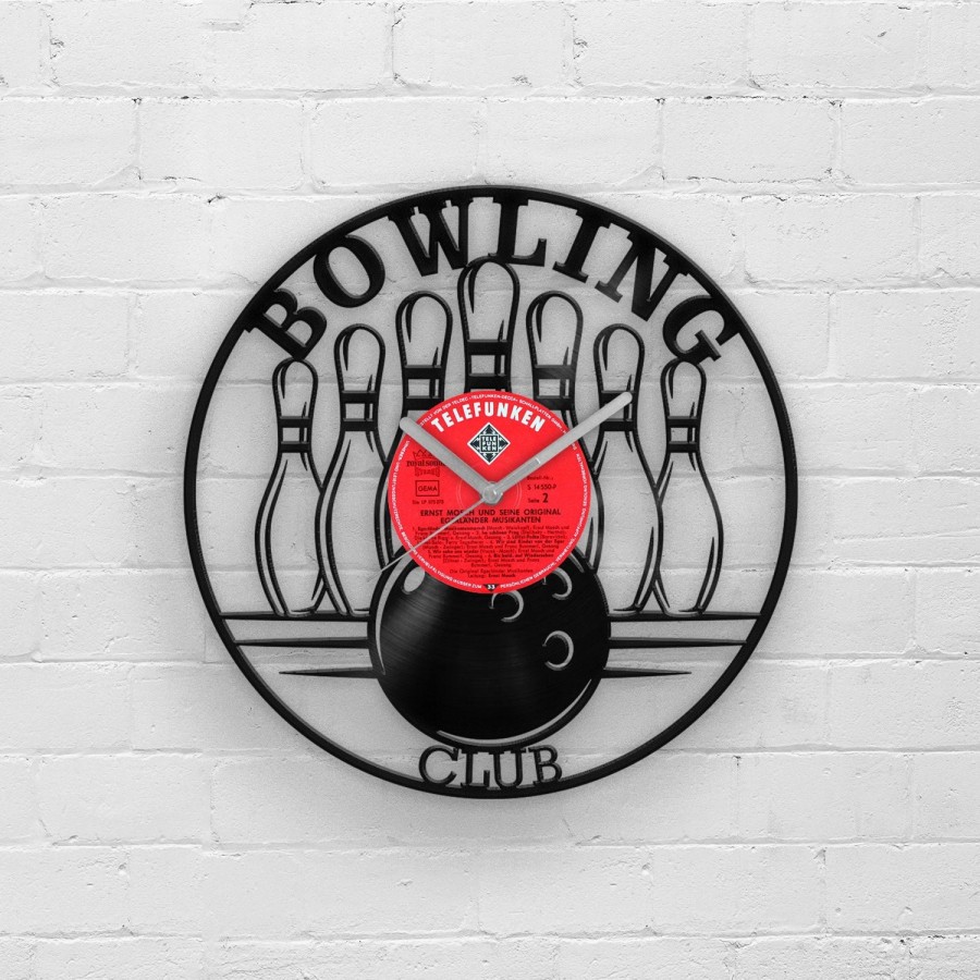 Bowling gifts, Vinyl Record Clock for Bowling Fan, Gift for Bowler, Bowler Gift, Bowling Wedding Gift, Bowling Birthday Gift, Bowling Bowler