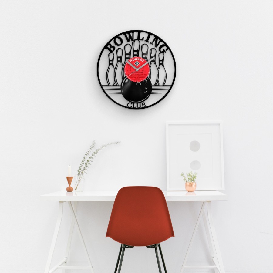 Bowling gifts, Vinyl Record Clock for Bowling Fan, Gift for Bowler, Bowler Gift, Bowling Wedding Gift, Bowling Birthday Gift, Bowling Bowler