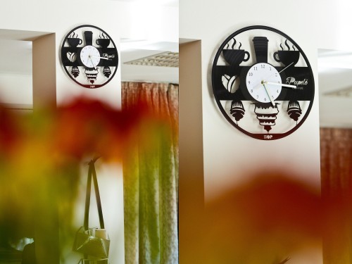 COFFEE, Vinyl Clock, Cafe Decor Ideas, Cozy Wall Hanging, Caffeine Artwork, House Warming Gifts, Home and Living, Birthday Present