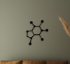 Caffeine Molecule Wooden Wall Art, Coffee Wall Decor, Wall Hanging for Coffee Shop, Gift Idea Chemist Chemistry Caffeine Molecule Science