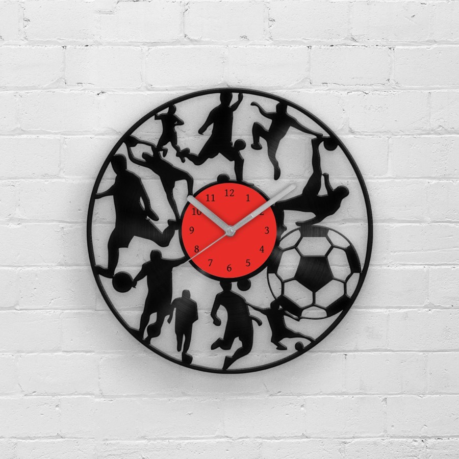 Football Fan Gift, Vinyl Wall Clock Football, Gifts for him, Sport Fan Gifts, Football Player Gifts, Man Cave Art, Wall Hanging for Him