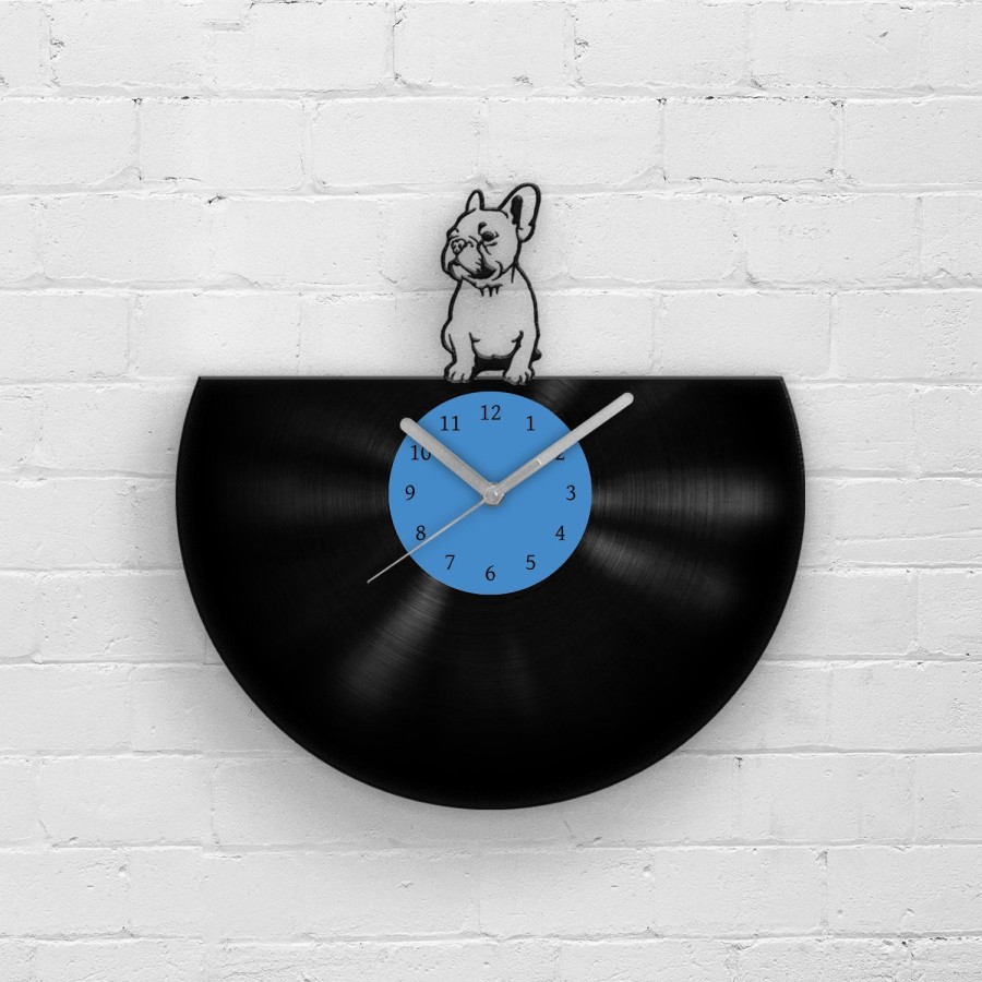 French Bulldog Vinyl Wall Clock, Best Gift for Dogs Lover, Dog Gifts, French Bulldog Portrait, Wall Hanging, Birthday Gifts for Dog Lovers