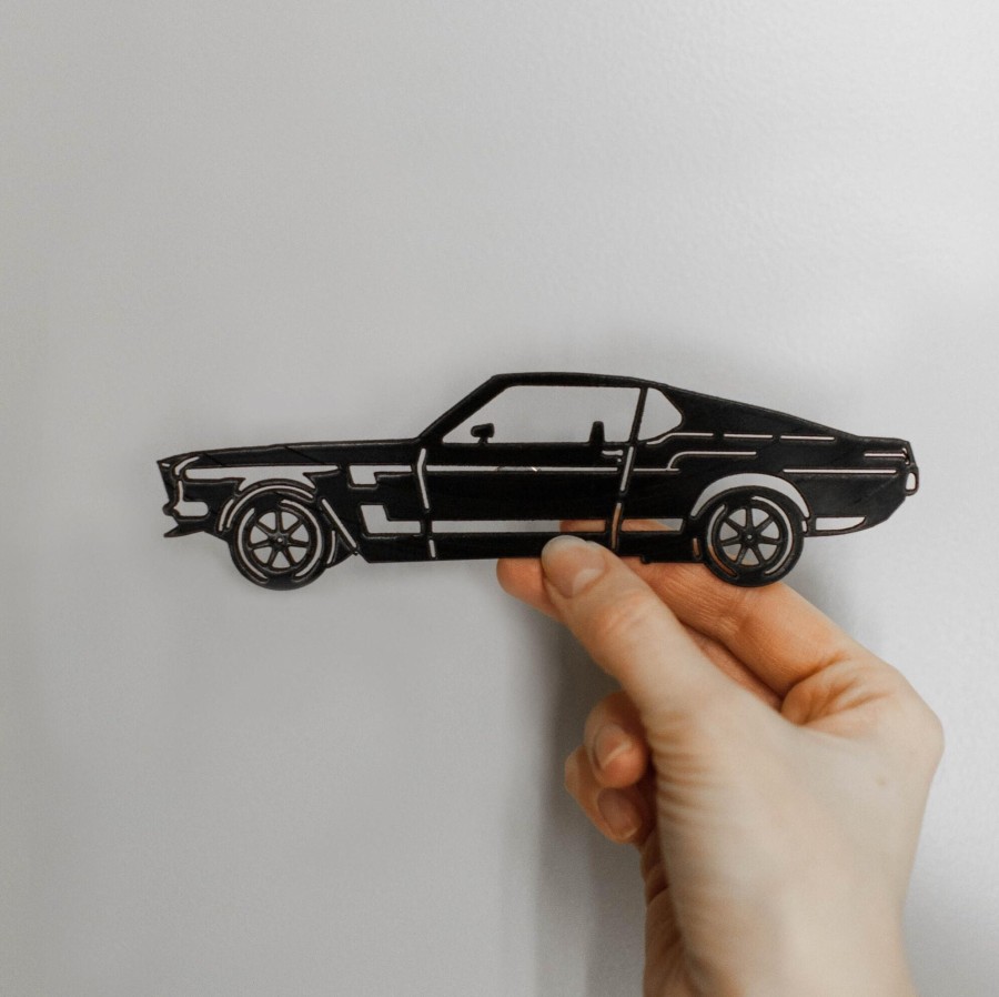 Fridge Magnet Car | Best Gift for Him | Classic Car Magnet | Retro Car Magnet | Vinyl Record Art | Mustang | Magnet for fridge | Gift Idea