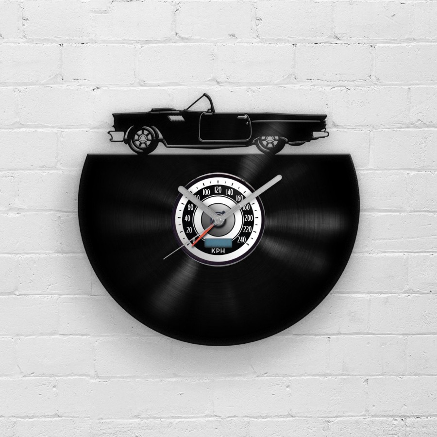 Gift for dad, Gift for father, Thunderbird Vinyl Clock, Sports Car Wall Art, Classic Car Gifts, Wall Hanging Garage, Man Cave Gift, Dad Gift