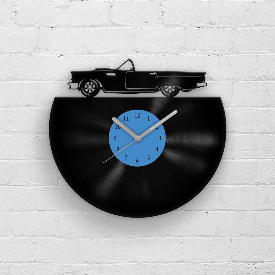Gift for dad, Gift for father, Thunderbird Vinyl Clock, Sports Car Wall Art, Classic Car Gifts, Wall Hanging Garage, Man Cave Gift, Dad Gift