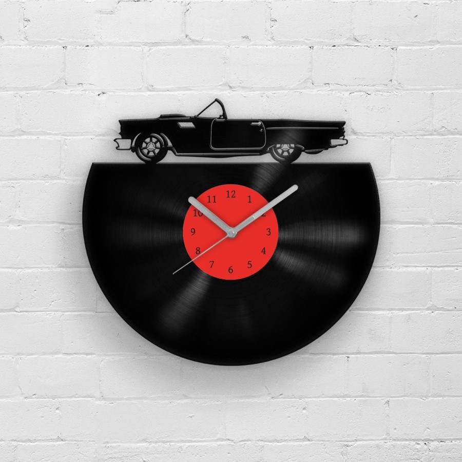 Gift for dad, Gift for father, Thunderbird Vinyl Clock, Sports Car Wall Art, Classic Car Gifts, Wall Hanging Garage, Man Cave Gift, Dad Gift
