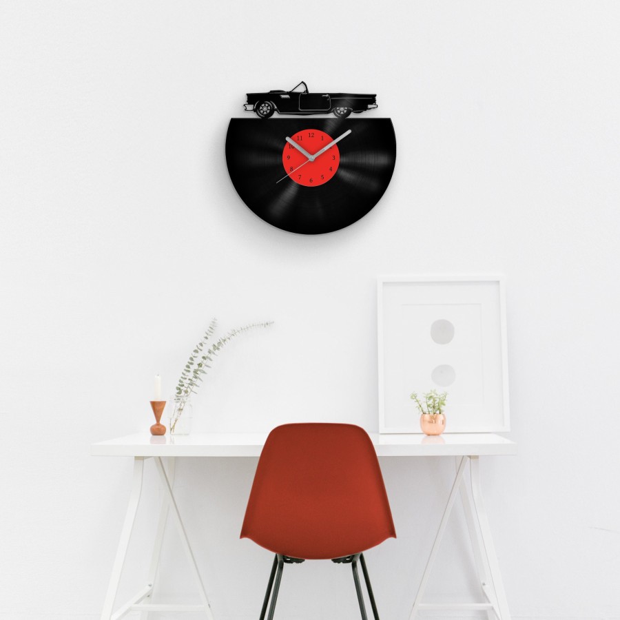 Gift for dad, Gift for father, Thunderbird Vinyl Clock, Sports Car Wall Art, Classic Car Gifts, Wall Hanging Garage, Man Cave Gift, Dad Gift