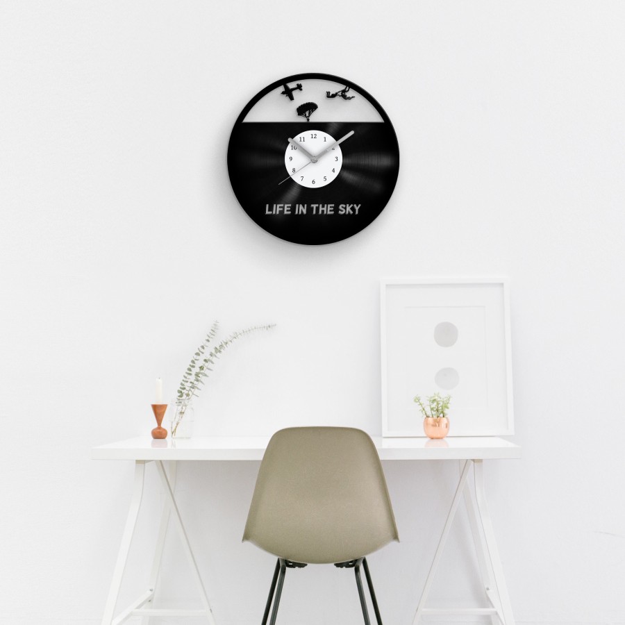 Life In The Sky Wall Clock | Vinyl Clock | Vinyl Wall Clock | Unique wall clock | Wall Decor | Vinyl Wall Decor | Wall Decor
