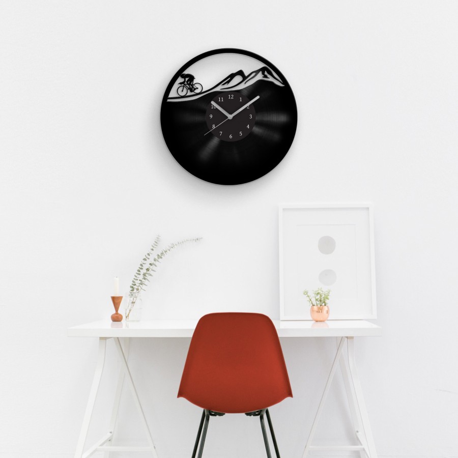 Mountain Bike, Vinyl Wall Sculpture, Vinyl Wall Clock, Gift For Cyclists, Bicycle Wall Art, Bicycle Gifts, Bicycle Decor, Gift Bike Lover