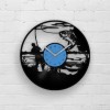 Mens Fishing Gift, Wall Art Fisherman, Vinyl Wall Clock, Wall Hanging, Housewarming Gift, Gift for Father, Best Men Gifts, Fishing Artwork