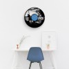 Mens Fishing Gift, Wall Art Fisherman, Vinyl Wall Clock, Wall Hanging, Housewarming Gift, Gift for Father, Best Men Gifts, Fishing Artwork