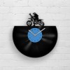 Motorcycle Vinyl Wall Decor | Vinyl Wall Clock | Motorbike Wall Decor | Sports Motorbike Art | Motorcycle Gift | Gift for Him | Office Decor