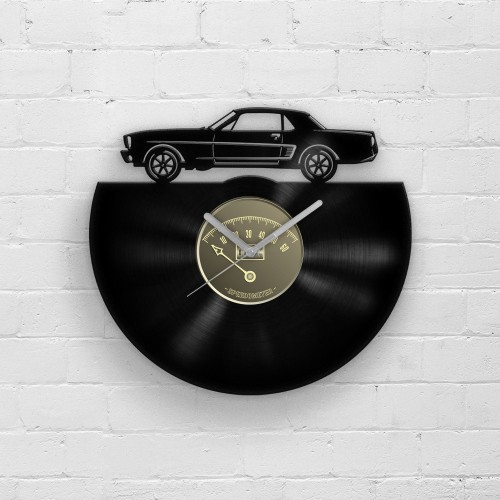 RETRO CAR - Vinyl Clock, Old Auto Decor, Wall Hanging for Dad, Best Gift for Him, Mens Gifts, Groomsmen Decor, Vinyls, Automotive Artwork