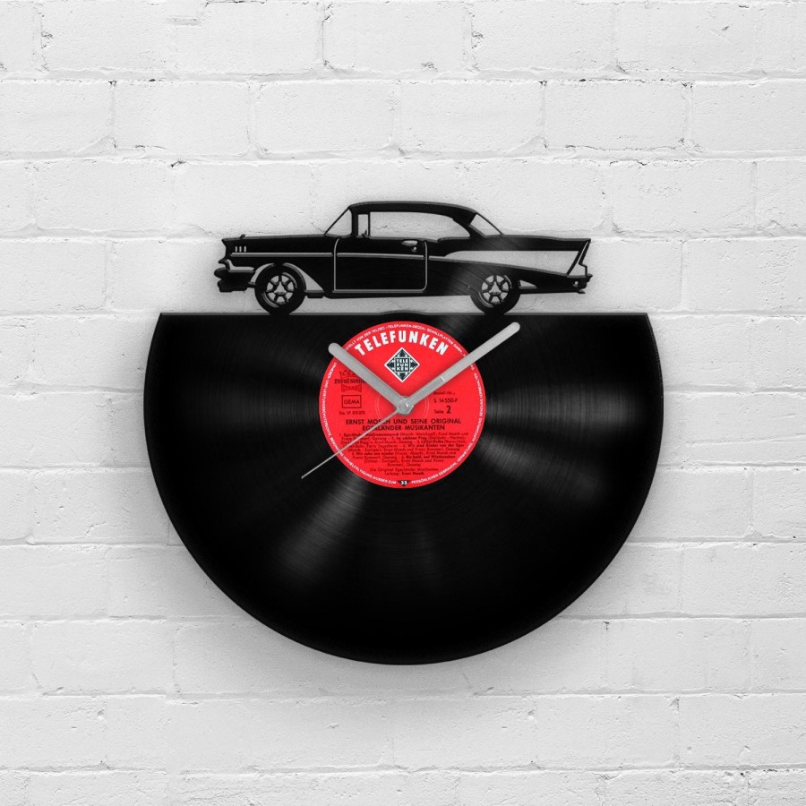 Retro Sports Car Vinyl Clock, Classic Cars Decor, Wall Hanging for Him, Man Cave Art, Best Gifts for Father, Gift For Him, Men Gifts, Cars