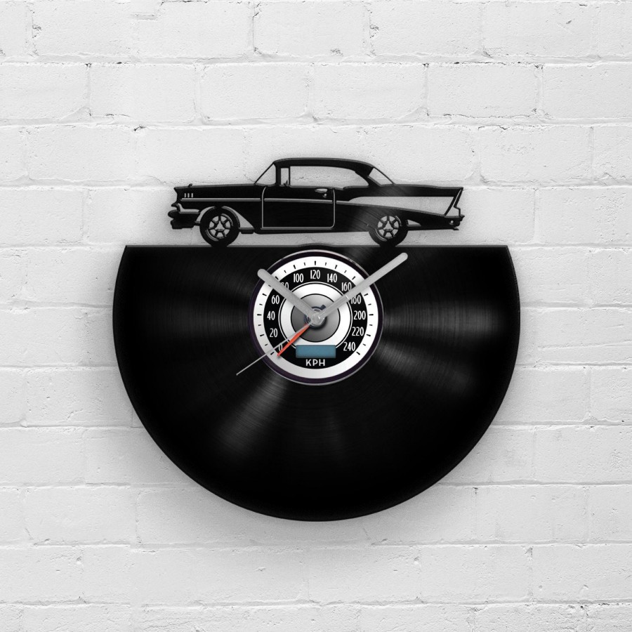 Retro Sports Car Vinyl Clock, Classic Cars Decor, Wall Hanging for Him, Man Cave Art, Best Gifts for Father, Gift For Him, Men Gifts, Cars