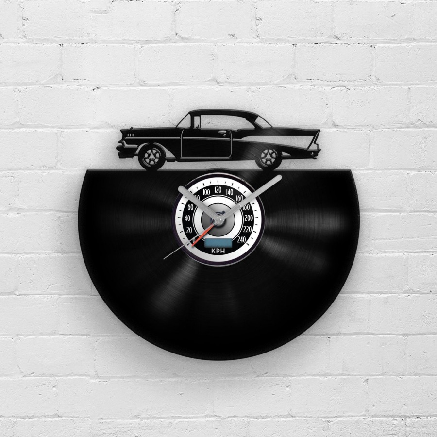 Retro Car Vinyl Clock | Classic Car Clock | Wall Hanging Classic Car | Retro Car Gifts | Car Gift for Him | Vinyl Wall Clock | Father Gifts