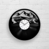 Skiing Vinyl Wall Clock for Winter Sports Fan, Skiers Gift, Winter Sports Art, Free Shipping Worldwide, Downhill, Mountains Themed Gift