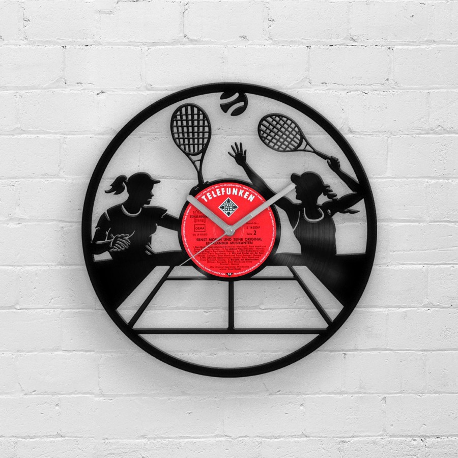 Tennis Vinyl Clock, Original Gifts for Tennis Fans, The Best Home Decorations, Tennis Fan Gifts, 12 Inch Sport Wall Clock, Gift for Boy Box