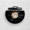 Vintage Car - Vinyl Clock, Retro Vehicle, Best Gifts for Dad, Men Cave Art, Garage Wall Hanging, Present for Father, Home Decor, Men Gifts