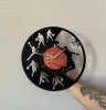 VINYL CLOCK - BASKETBALL, Basketball Gifts, Wall Art for Men, Man Cave Gifts, Kids Room Art, Wall Hanging Sports, Gifts for Him, Men Gifts