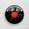 WEDDING GIFT - Vinyl Clock, Personalised Wedding Gifts, Married Couple Art, Anniversary Gifts, Wedding Invitation, Couple Portrait, Wall Art
