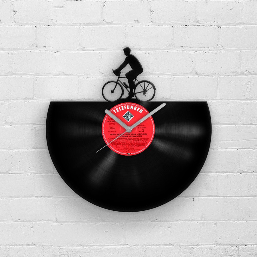Wall Decor - Bicycle Vinyl Clock, Bike Wall Art, Cycling Gifts, Cyclist Wall Decor, Wall Hanging for Him, Gift for Men, Birthday Gift Ideas