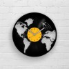 WANDERLUST - Vinyl Clock, Travel Gifts, Travelling Gifts, Wall Decor World, World Map Wall Art, Wall Hanging World, Adventurer Gifts