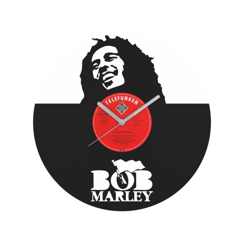 Bob Marley laikrodis iš perdirbtos vinilinės plokštelės