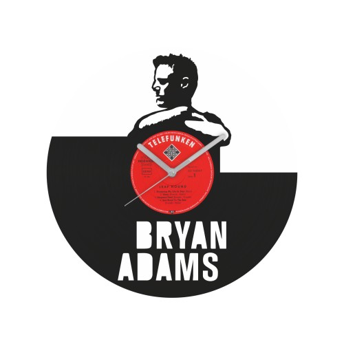 Bryan Adams laikrodis iš perdirbtos vinilinės plokštelės