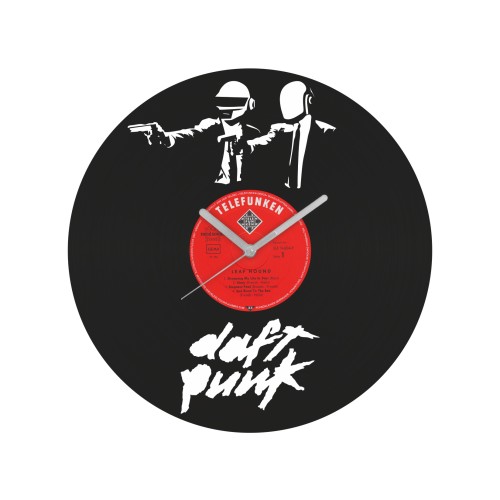 Daft Punk v1 laikrodis iš perdirbtos vinilinės plokštelės