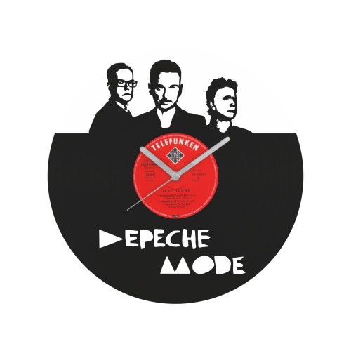 Depeche Mode laikrodis iš perdirbtos vinilinės plokštelės