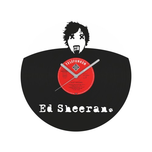 Ed Sheeran laikrodis iš perdirbtos vinilinės plokštelės