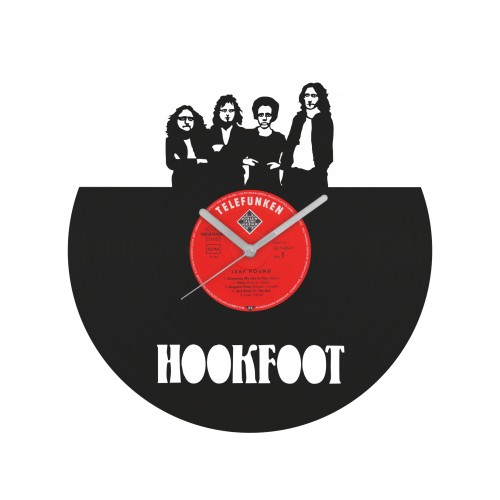 Hookfoot laikrodis iš perdirbtos vinilinės plokštelės