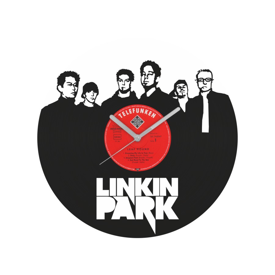 Linkin Park laikrodis iš perdirbtos vinilinės plokštelės