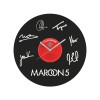 Maroon5 laikrodis iš perdirbtos vinilinės plokštelės