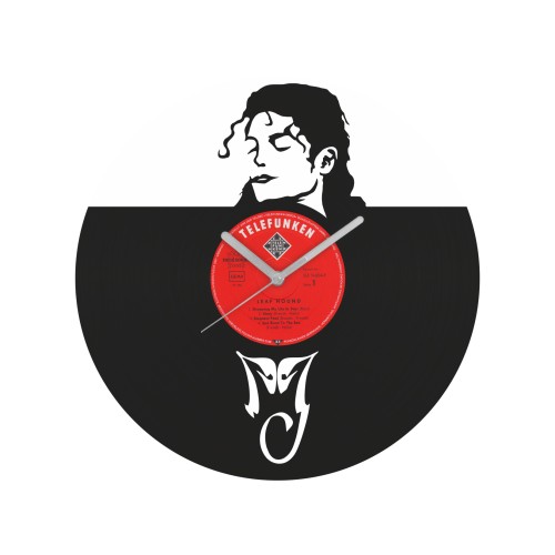 Michael Jackson laikrodis iš perdirbtos vinilinės plokštelės