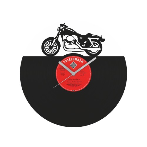 Motorcycle Vinyl Record Wall Clock