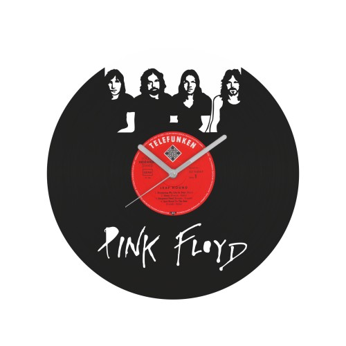 Pink Floyd v1 laikrodis iš perdirbtos vinilinės plokštelės