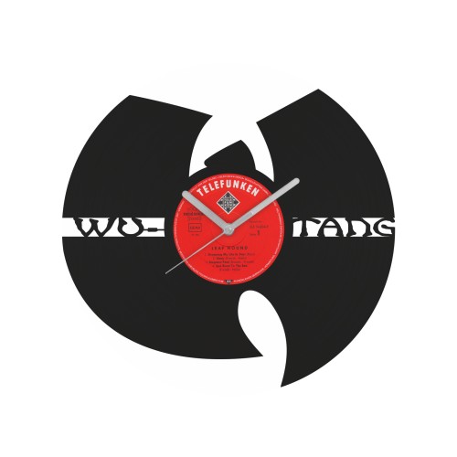 Wu-Tang Clan v2 laikrodis iš perdirbtos vinilinės plokštelės
